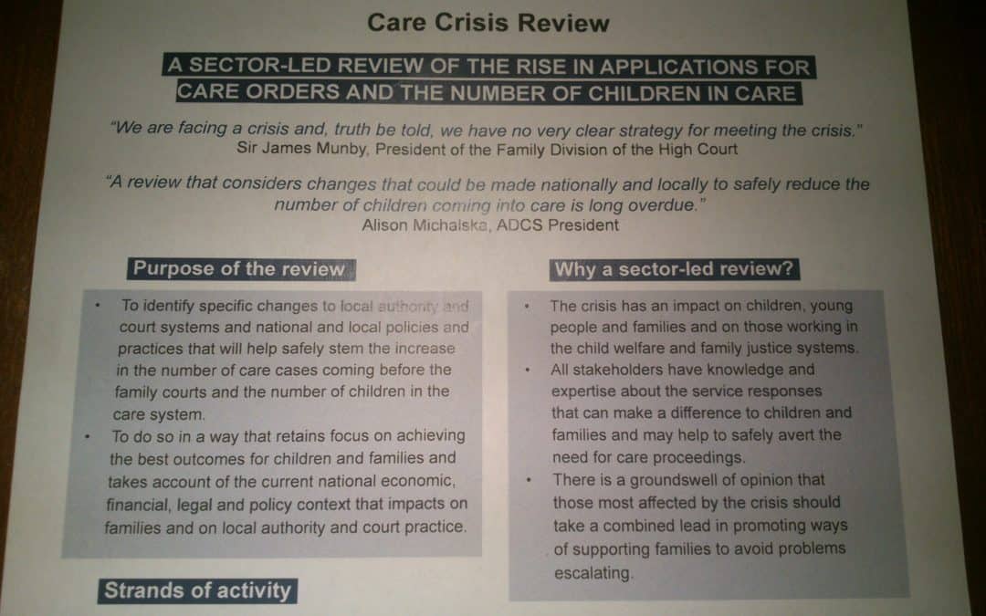The sector-led review into the rise in care applications and number of children in care: Wales