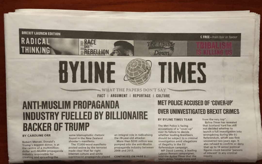 Byline Times: a new approach to journalism?
